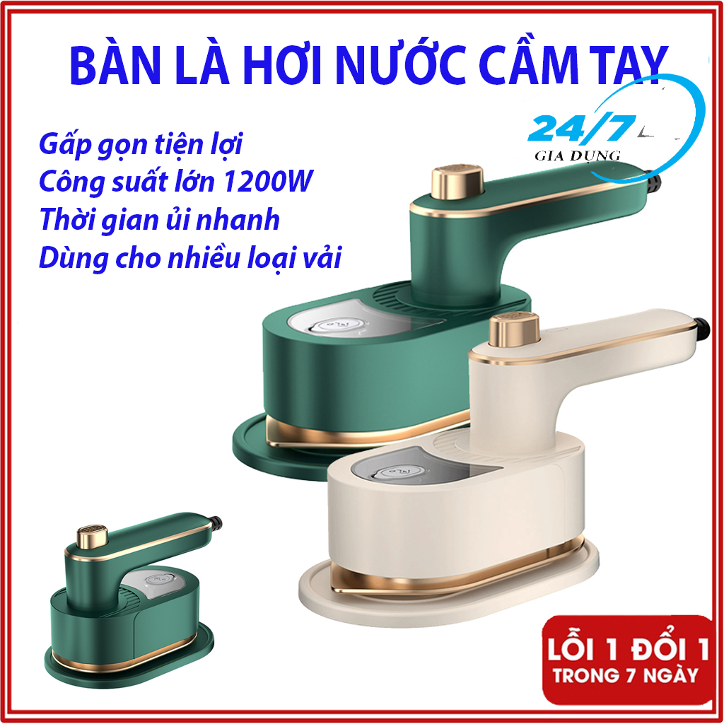 Bàn ủi hơi nước cầm tay, bàn là hơi nước cầm tay công suất lớn ủi nhanh mọi loại vải, bàn ủi quần áo nhỏ gọn và tiện lợi mang đi du lịch, bàn ủi hơi nước đứng, bàn ủi mini du lịch, Bàn là gấp gọn