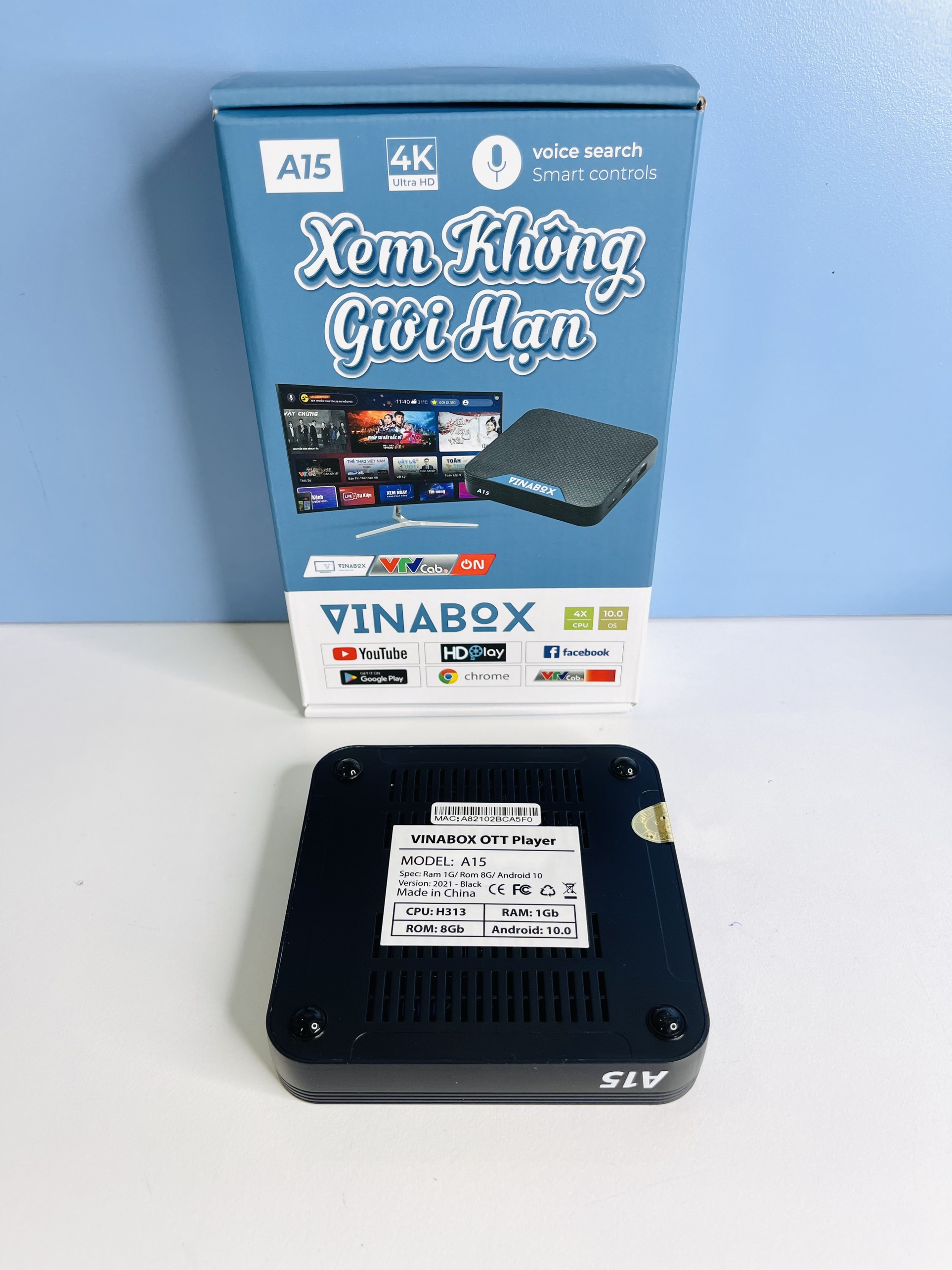 Box Vinabox A15 Đen, Android 10.0 (RAM 1GB) -SP001850
