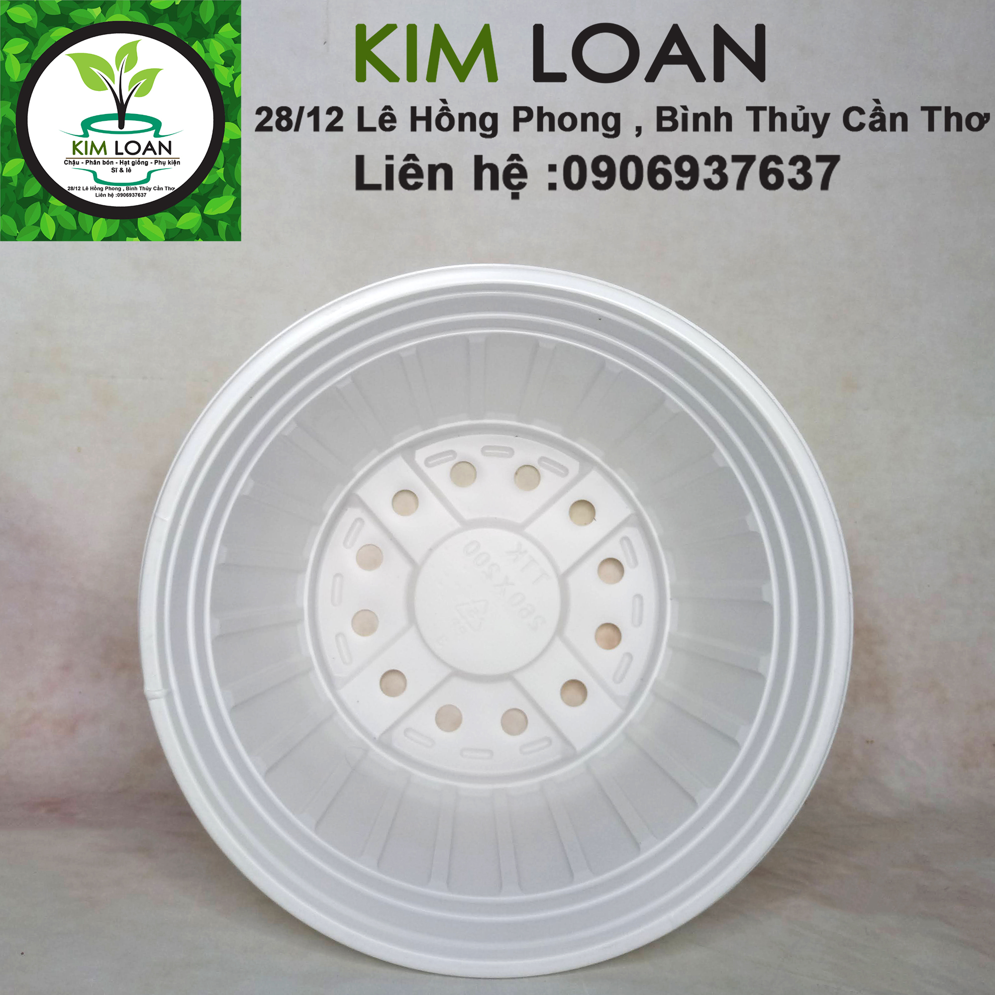 Combo 20 chậu nhựa vành cứng TTK C8 28x21cm