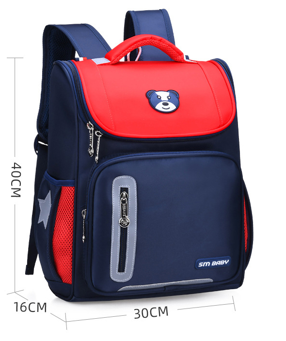 Balo học sinh SM BABY chống gù lưng cao cấp, mẫu mới 2020 - balo đi học tiểu học - cặp học sinh – Siêu nhẹ - phản quang- chống nước