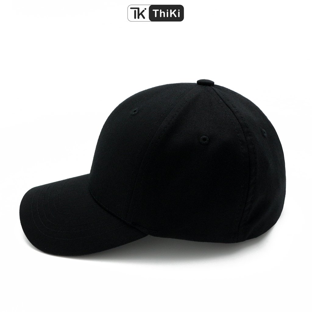 [Hoàn tiền 20%] Mũ Nón Lưỡi Trai Basic Bít Đuôi Đen THIKI