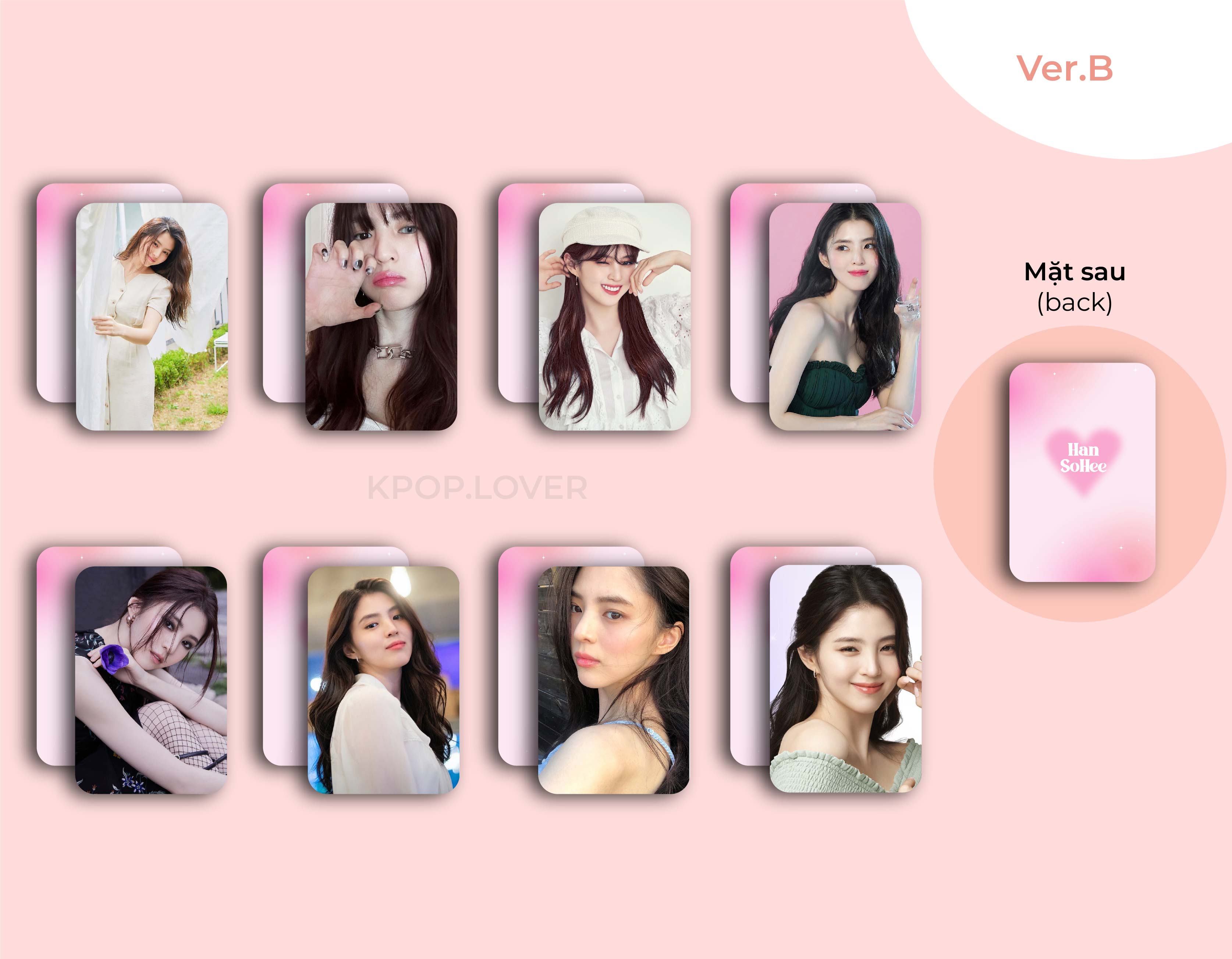 SET 8 CARD BO GÓC HAN SO HEE