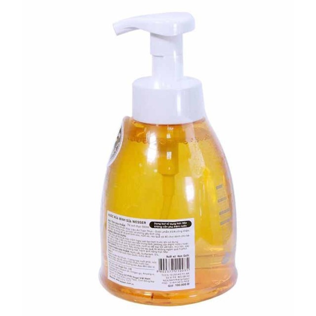 (Made in Korea) (DẠNG CHAI) Nước Rửa Bình Sữa Kháng Khuẩn 500ML Wesser