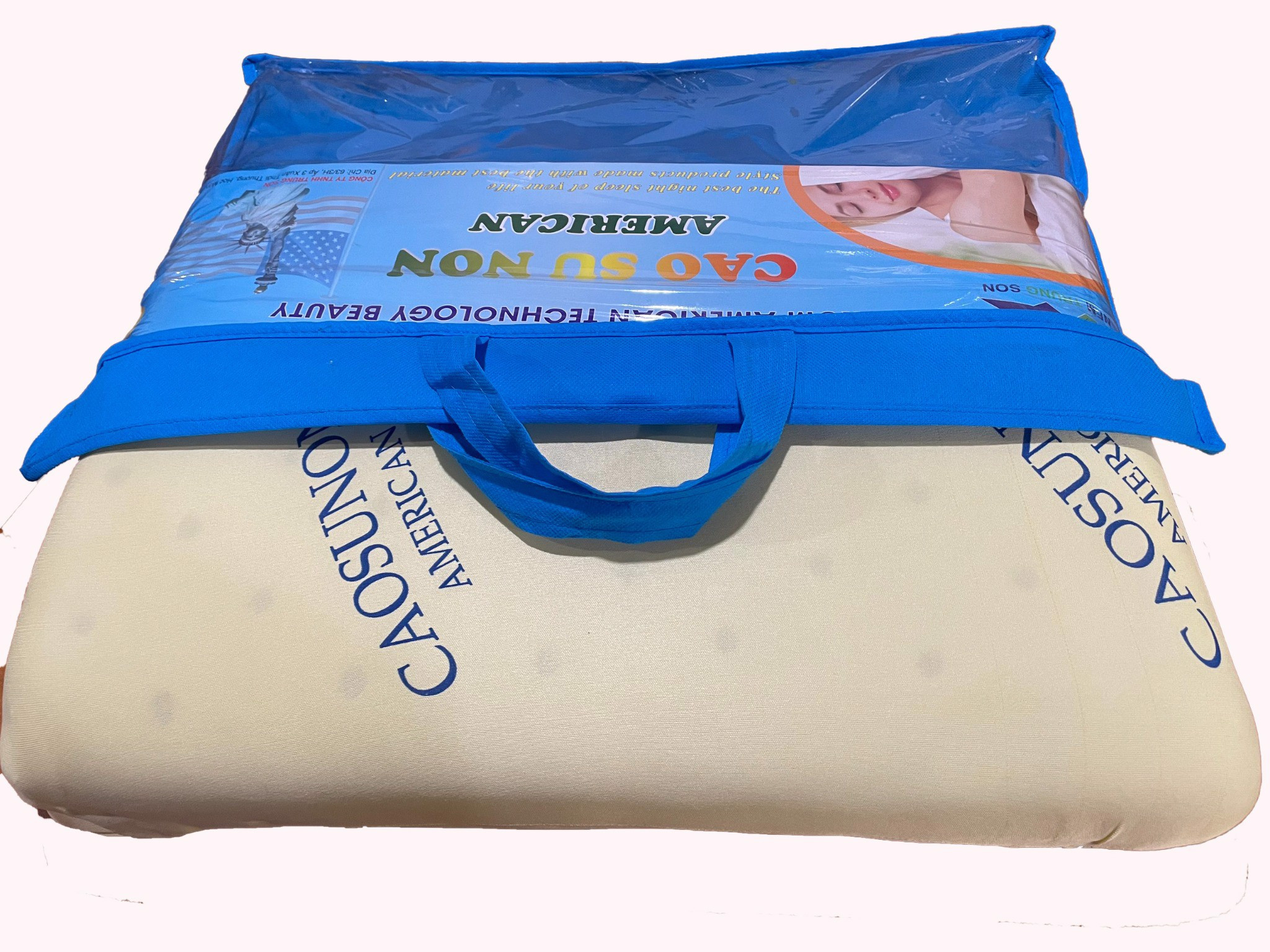 Gối nằm cao su non american size 40 x 60cm chính hãng - giá tại công ty