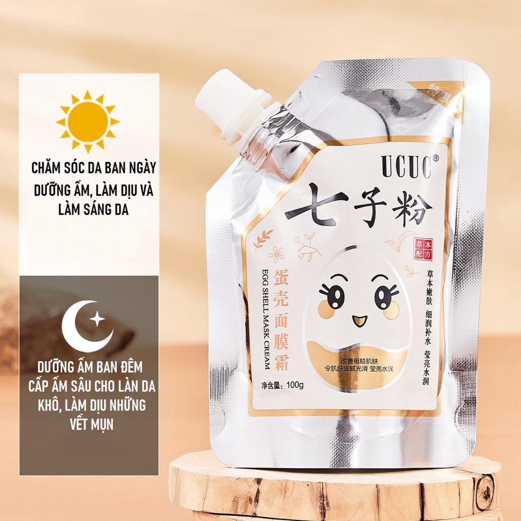 Mặt nạ kem lột vỏ trứng 100g