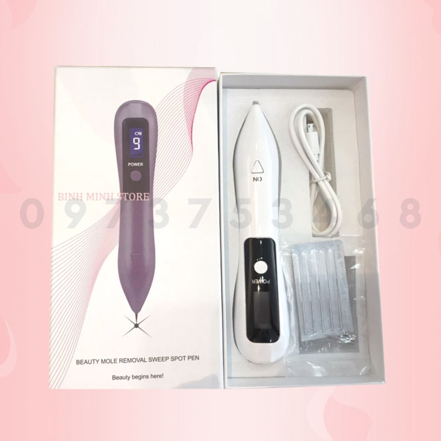 Combo Máy đốt nốt ruồi, đốt hôi na'ch, mụn thịt