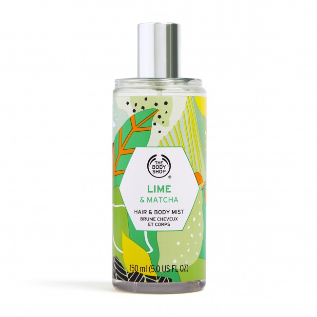 Nước Hoa Cho Tóc & Cơ Thể The Body Shop Lime & Matcha Hair & Body Mist 150ML