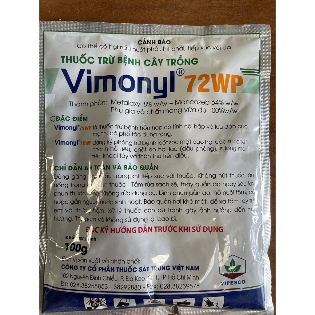 Vimonyl 72Wp (Mancozeb 64%) 100Gr