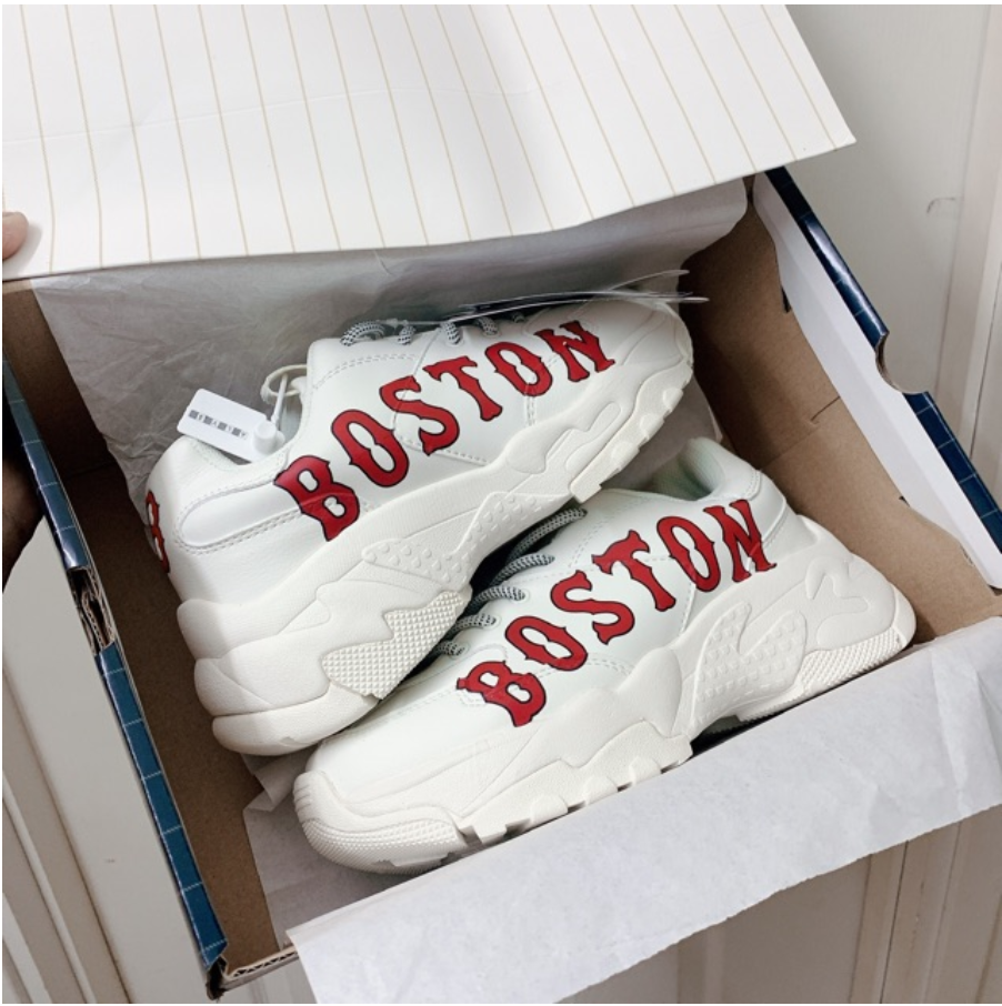 Giày Sneaker MLB Boston Chữ đỏ ( Giày Thể thao Nam nữ MLB)
