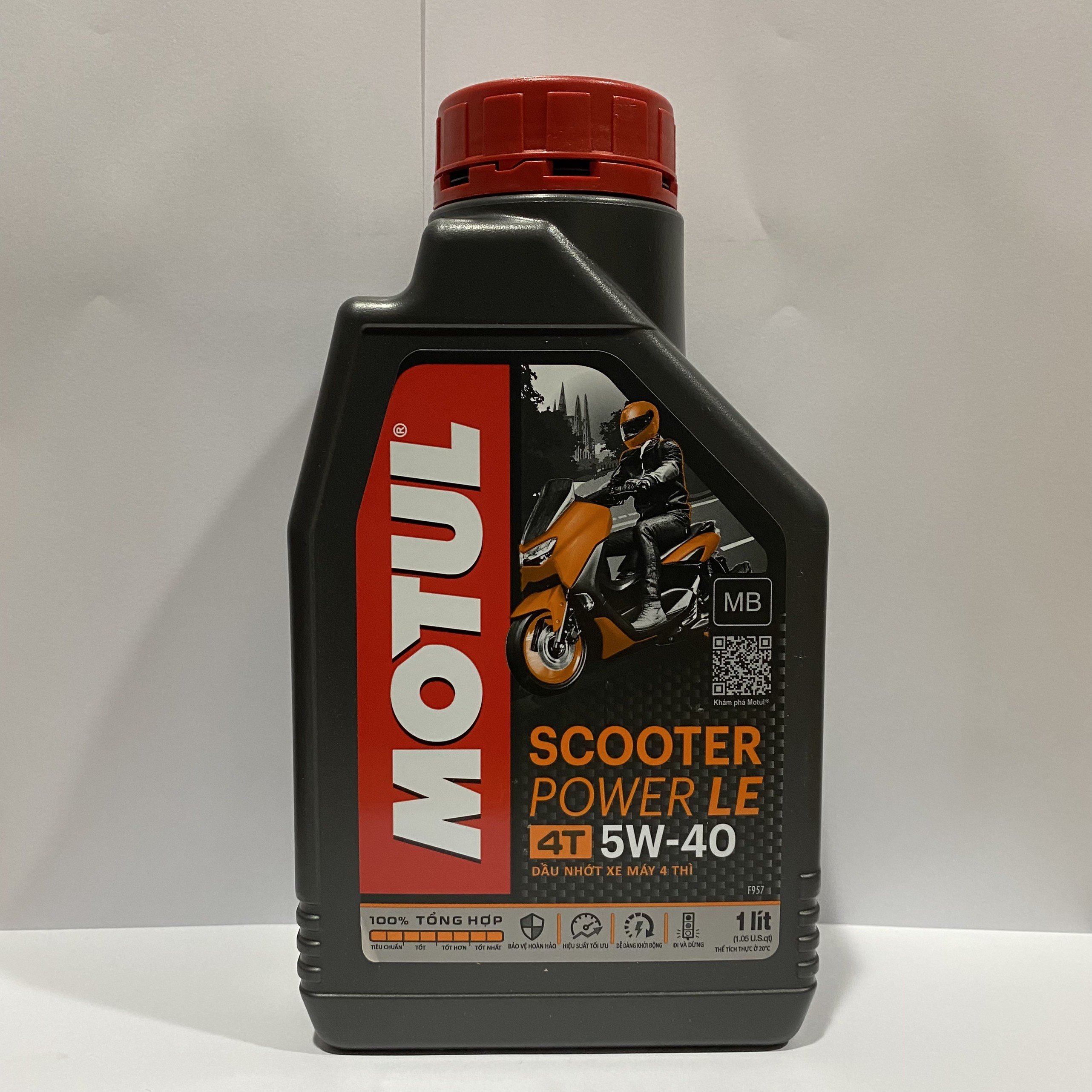 Nhớt Motul Scooter Power LE 5W40 1L nhớt tổng hợp dành cho xe tay ga (910006)