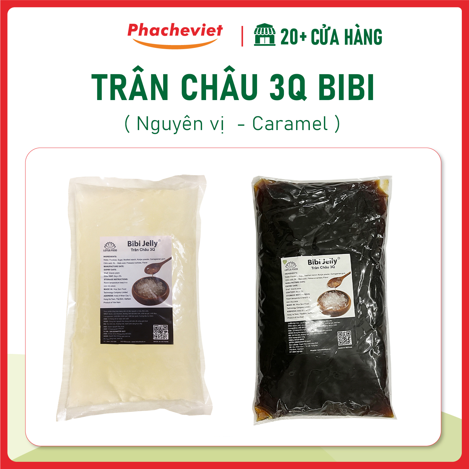 Trân châu 3Q Bibi Jelly 2kg
