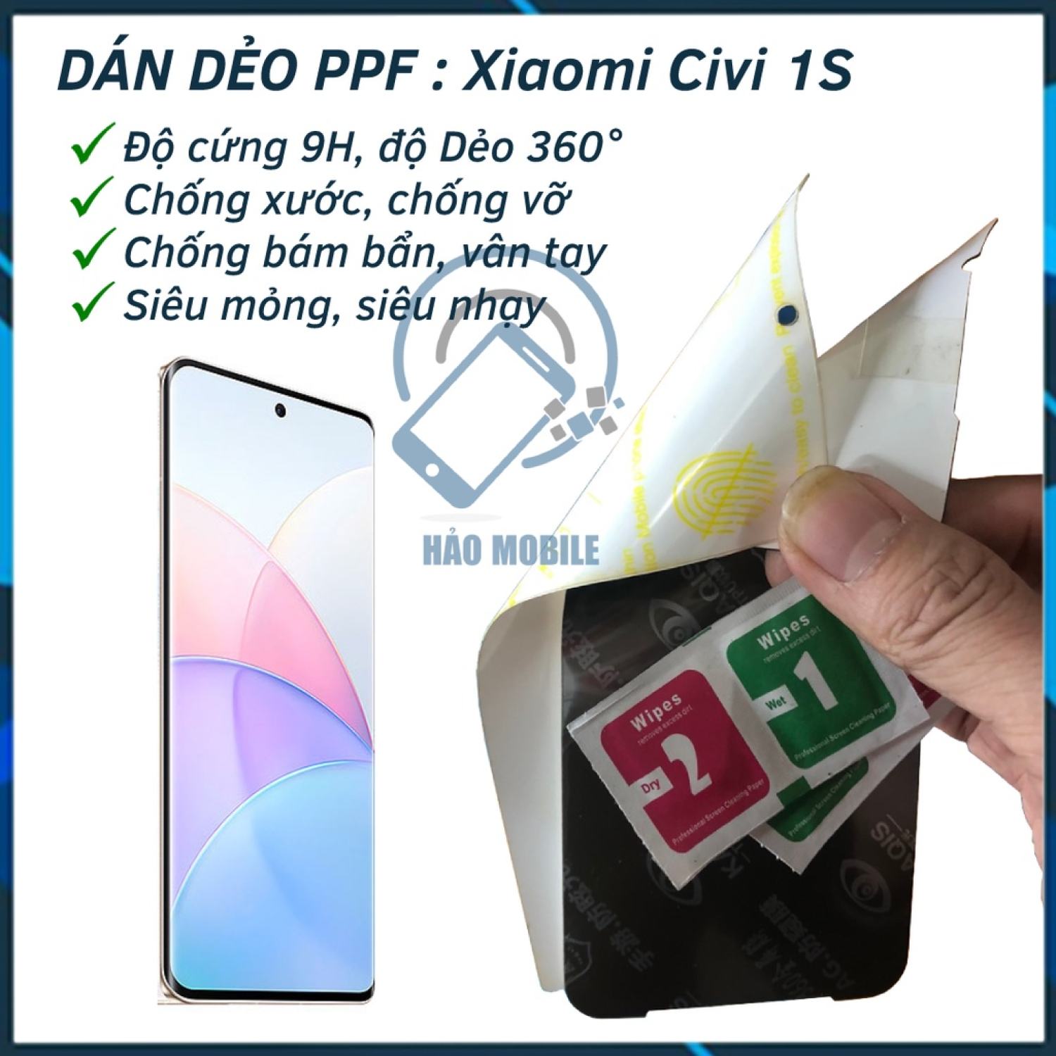 Dán dẻo ppf cho Xiaomi Civi 1S