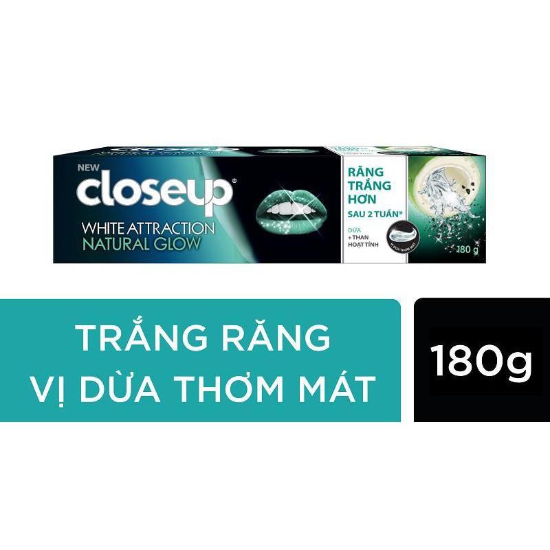 Kem Đánh Răng Closeup Trắng Răng Vị Dừa Thơm Mát 180g