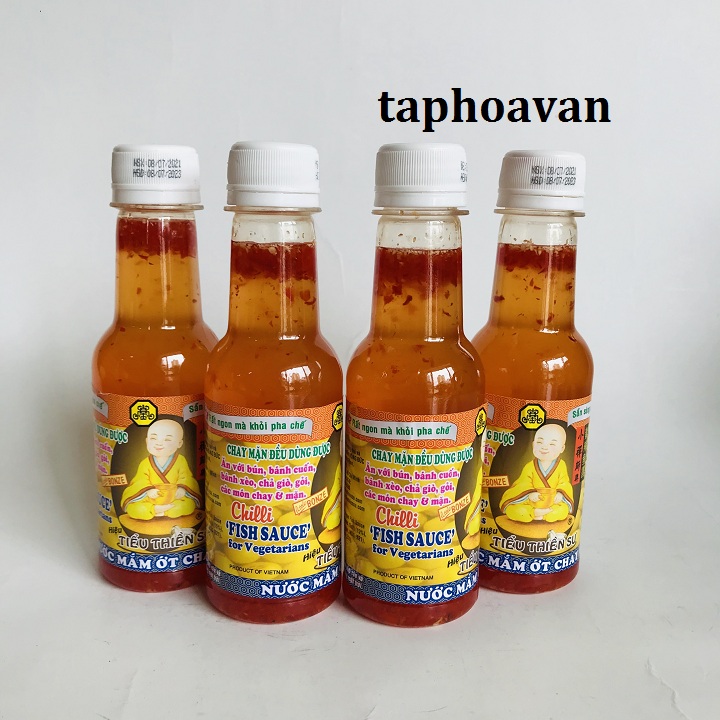 Nước mắm ớt chay Tiểu Thiền Sư chai 180ml