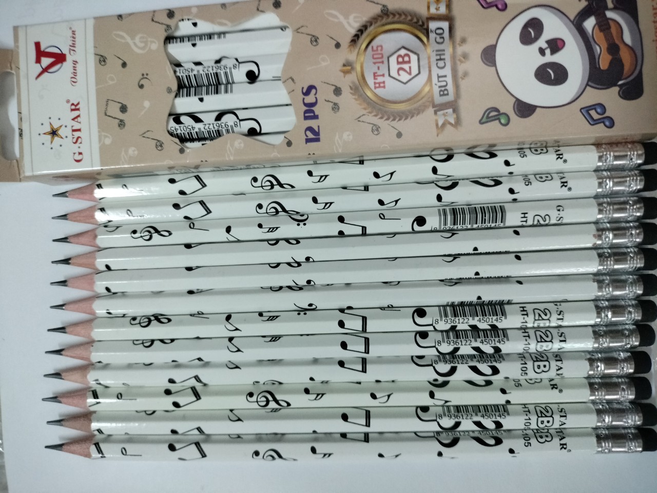Bút Chì Gỗ 2B - HT105 Gstar (hộp 12 cây)