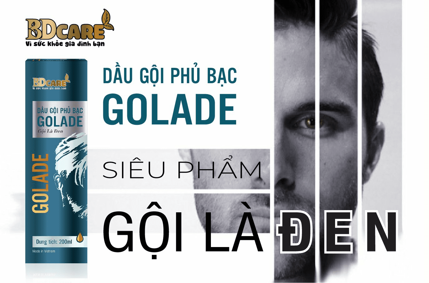 Dầu gội phủ bạc GOLADE