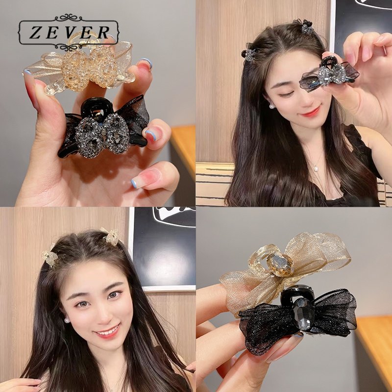 【ZEVER】Kẹp Tóc Nơ Phong Cách Hàn Quốc Phụ Kiện Tóc Thời Trang Cho Nữ