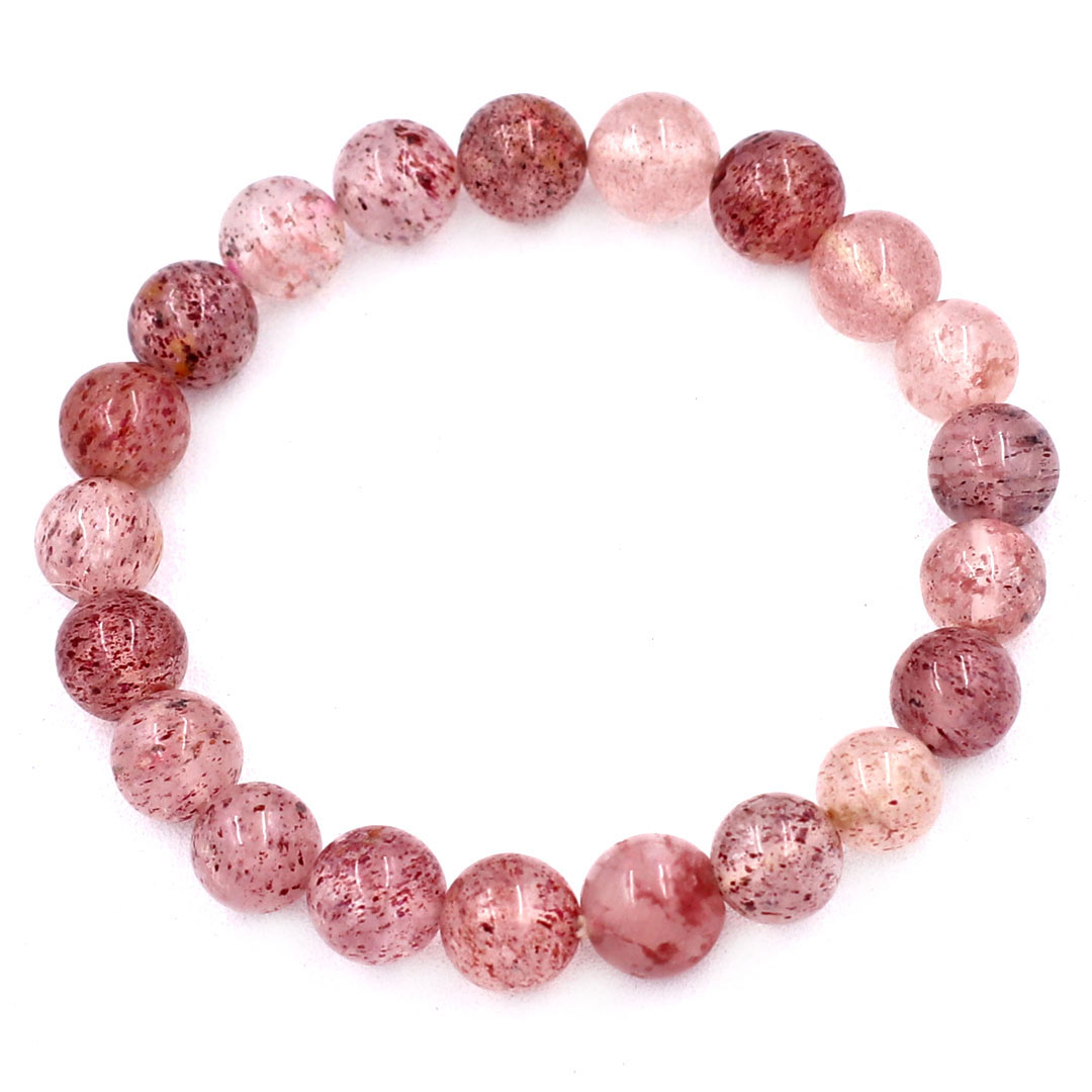 Bracelet quartz stone 8 MM 21 beads