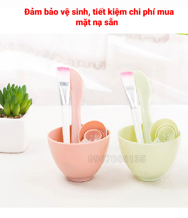Bộ dụng cụ đắp mặt nạ- Bát trộn mặt nạ
