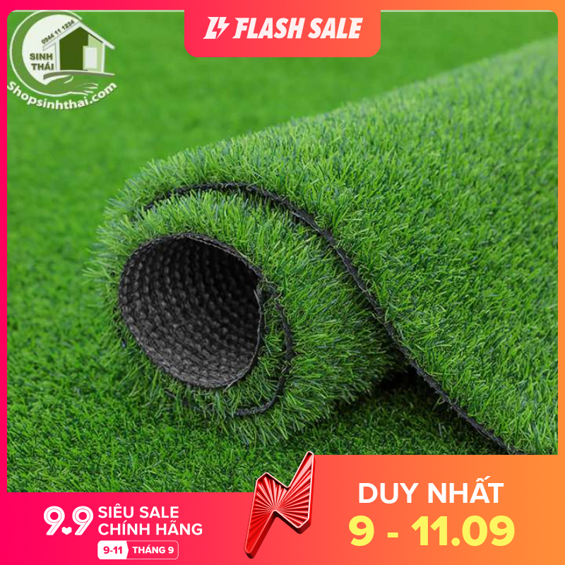 [HCM]Tấm cỏ nhựa nhân tạo dày 2cm đế tốt (1m x 1m).  Dùng cho những nơi dễ ngã và dầu mỡ trơn trợt - BÁN THEO TẤM