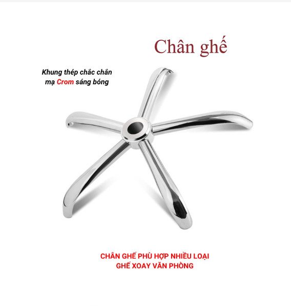 HCM GYM19 - Phụ kiện ghế văn phòng - không phải cả ghế - Ghế lưới văn phòng chân xoay Mẫu B01 siêu rẻ và bền