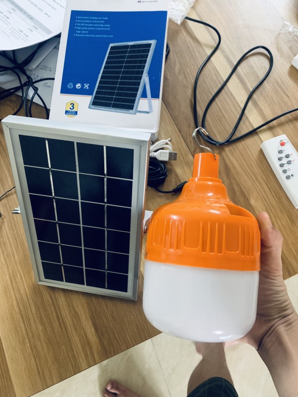 Đèn Bulb Led Năng Lượng Mặt Trời 150W Solar Light Pin 15000 mAh ...