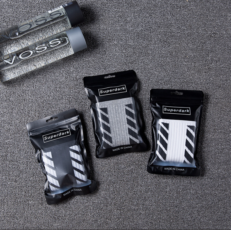 Set 3 đôi Tất Vớ Phong cách OffWhite cao cổ