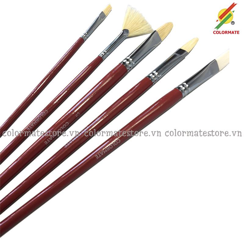 Bộ 5 cây cọ vẽ màu dầu