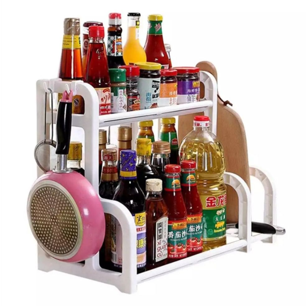 Kệ nhà bếp 2 tầng. Kệ đựng gia vị 2 tầng. Hàng cao cấp. Tiện dụng, siêu bền đẹp.