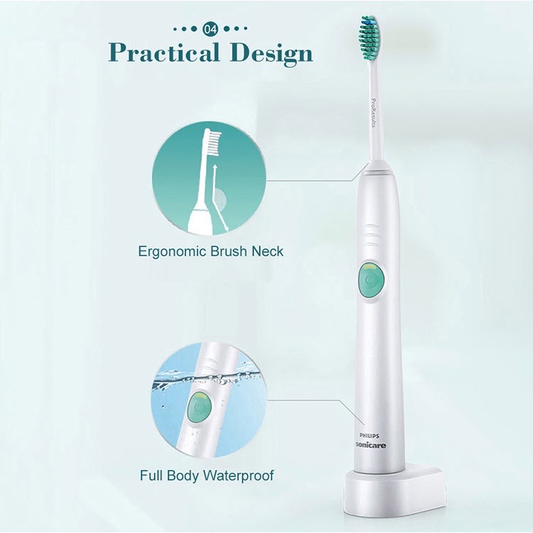 [Hàng Chính Hãng] Bàn Chải Đánh Răng Điện Philips Sonicare EasyClean HX6511