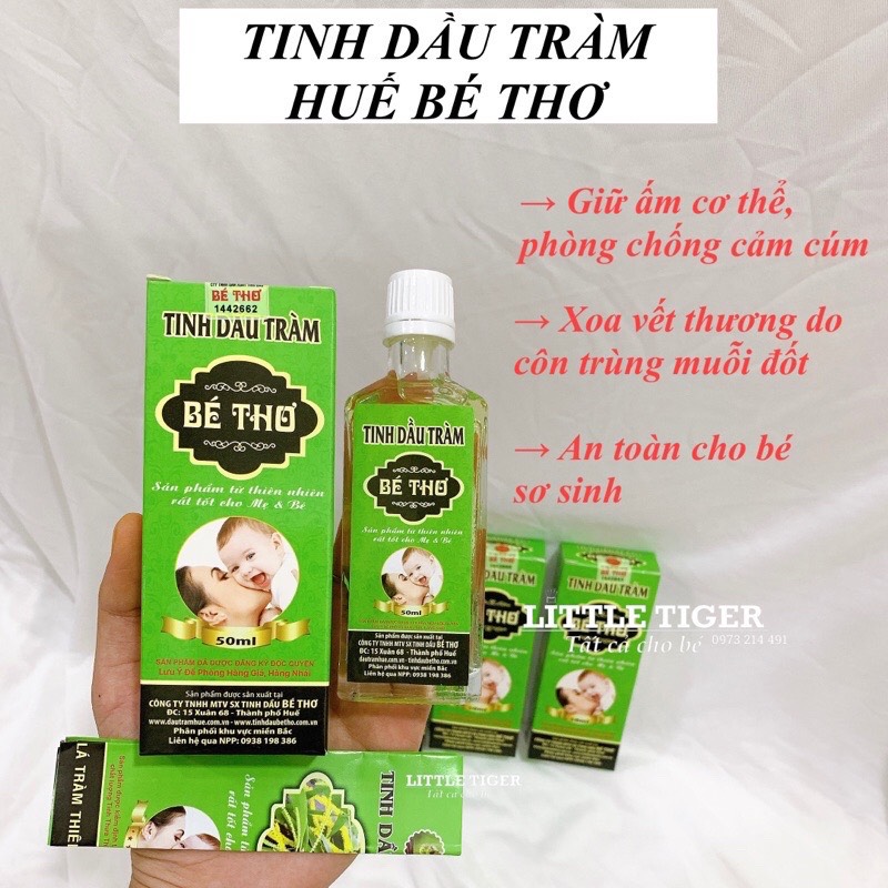 Tinh Dầu Tràm bé Thơ 50ml - 100ml ( có tem chính hãng cty Bé Thơ)