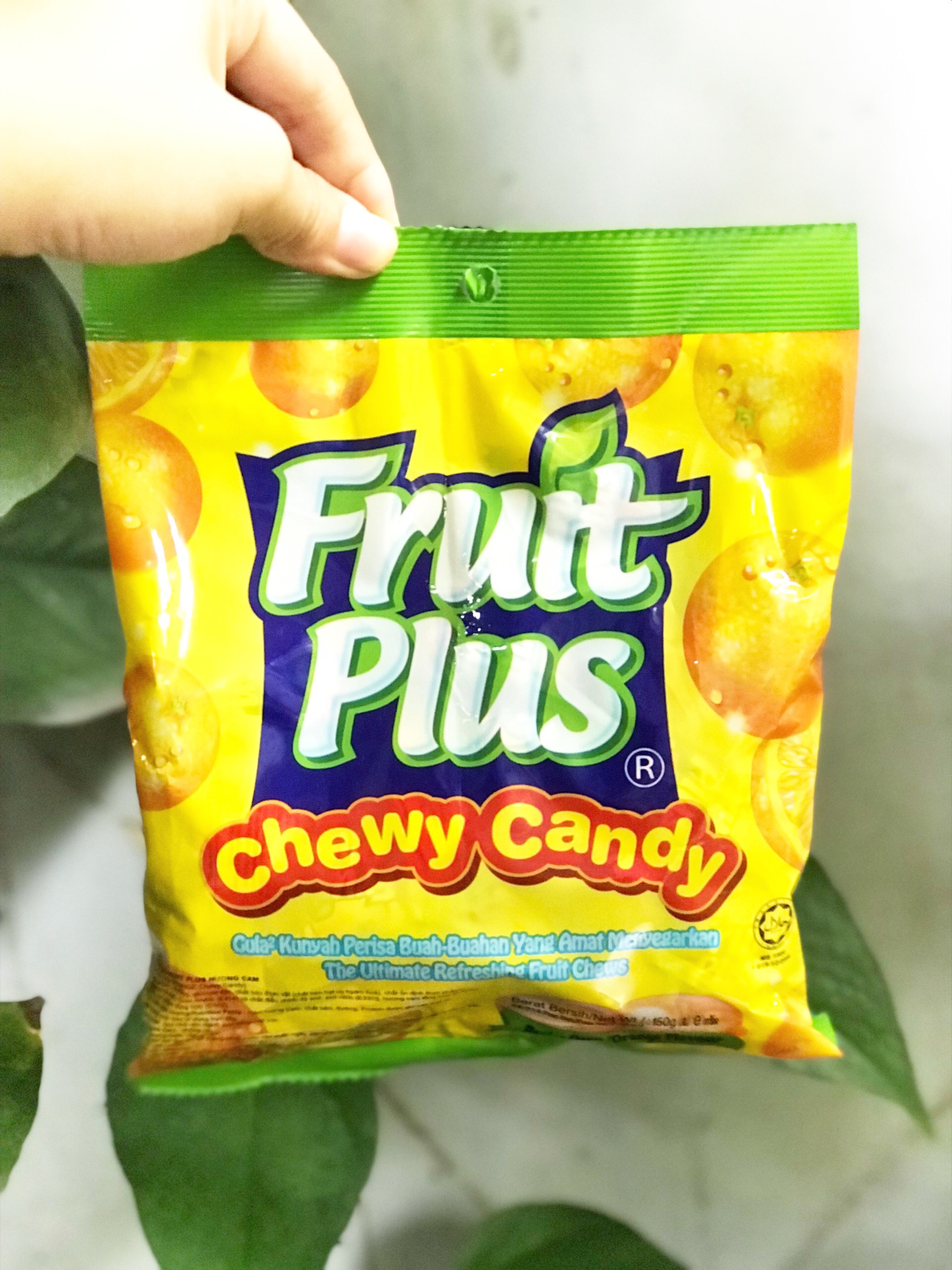 Kẹo Mềm Fruit Plus Hương Cam Chewy Candy (Gói 150g)