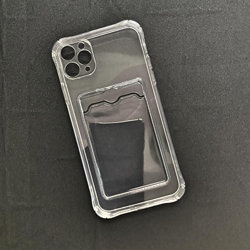 Ốp lưng iphone 11 pro max dẻo trong chống sốc đựng card