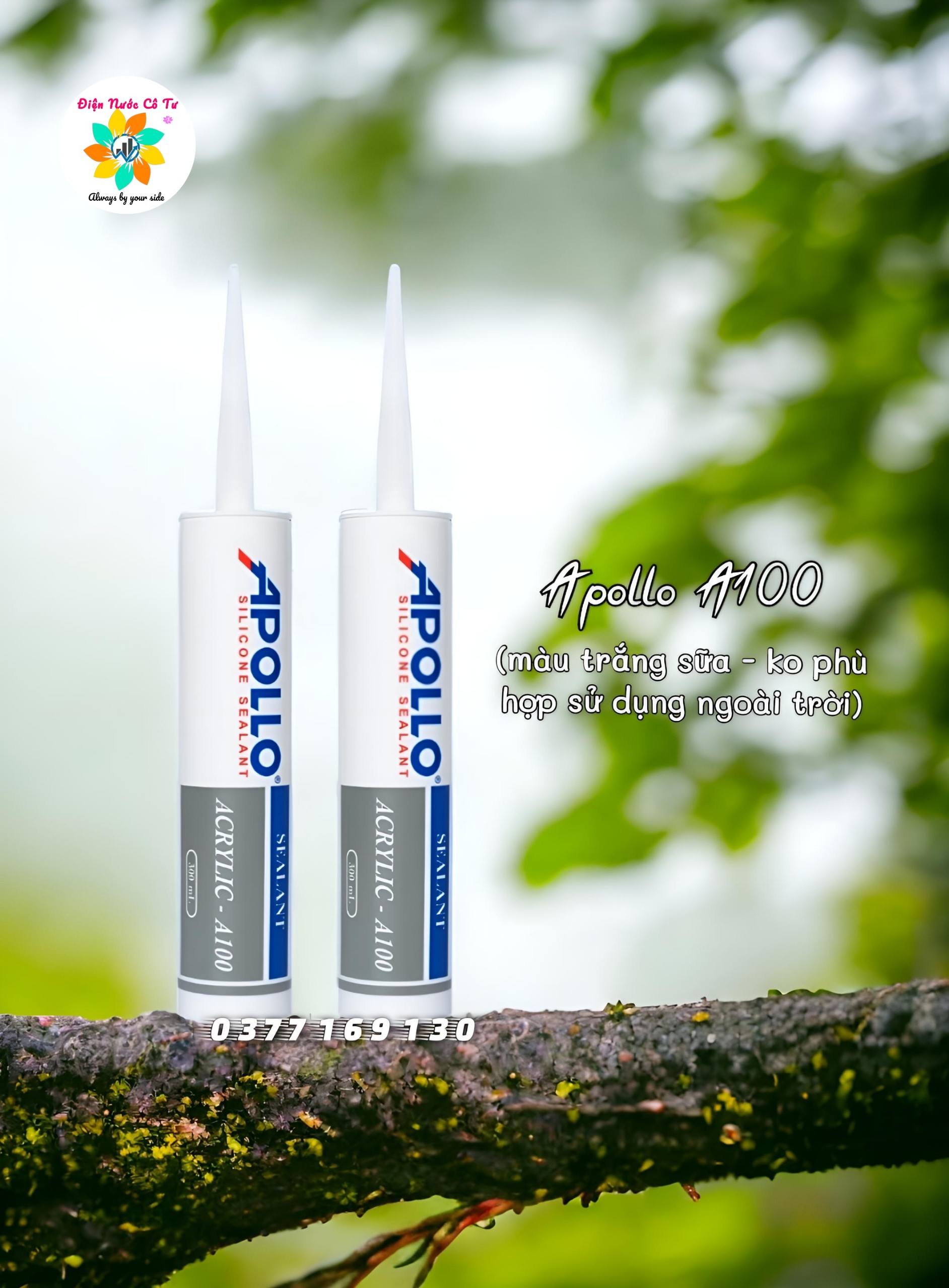 Keo Silicone Apollo A600 màu trắng sữa (white)