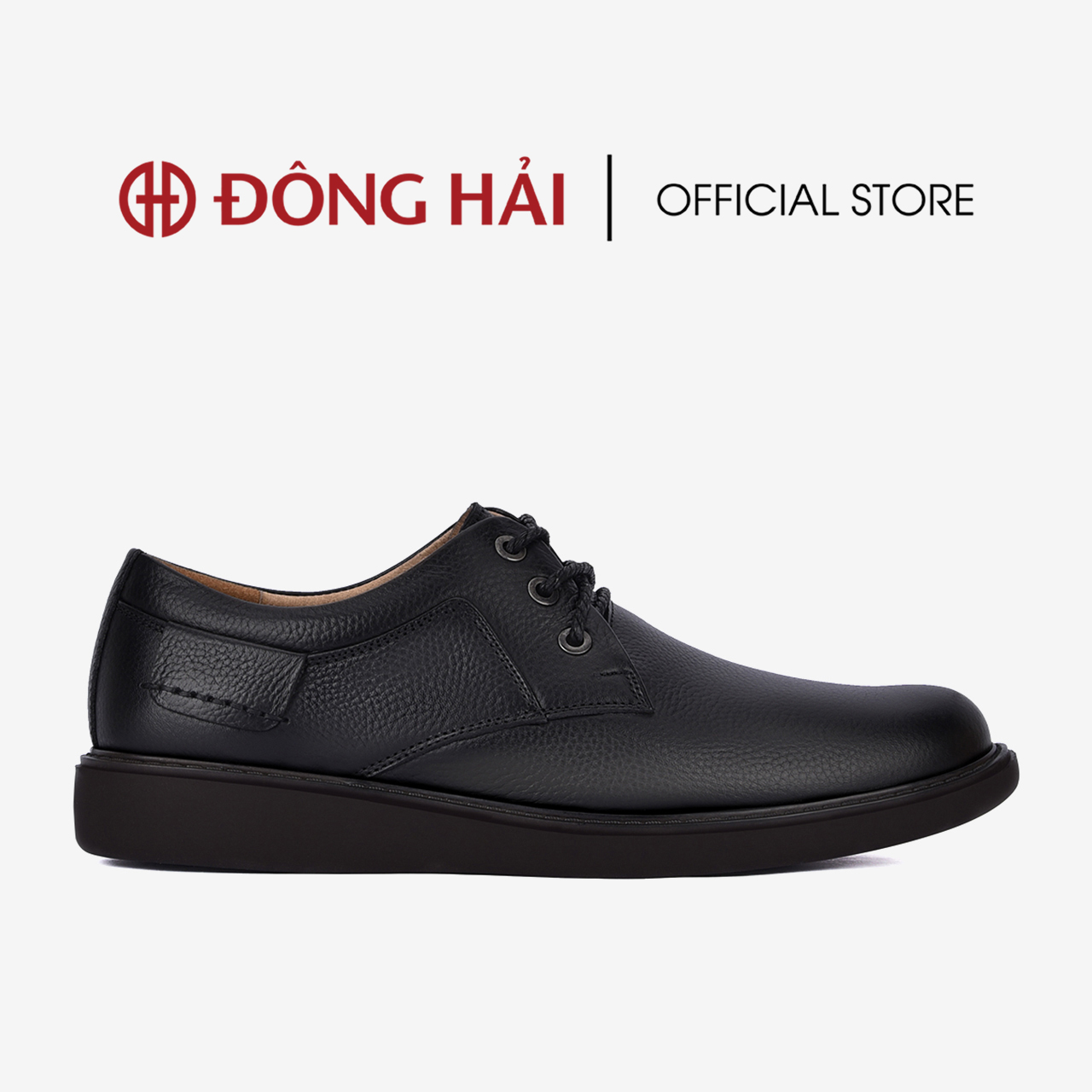 Giày tây nam Đông Hải da bò cao cấp thiết kế tối giản đế cao su chắc chắn - G0139