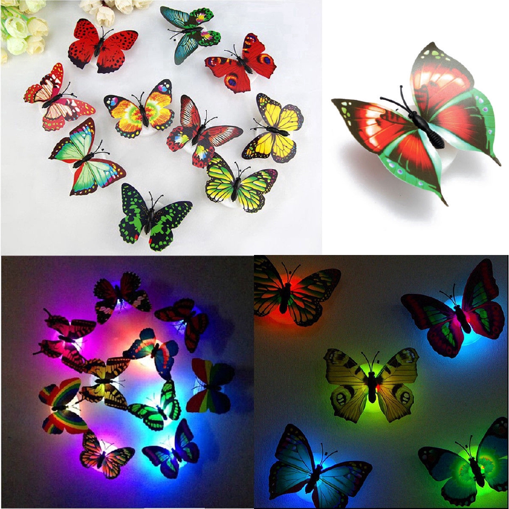 Đèn led dán tường hình bướm