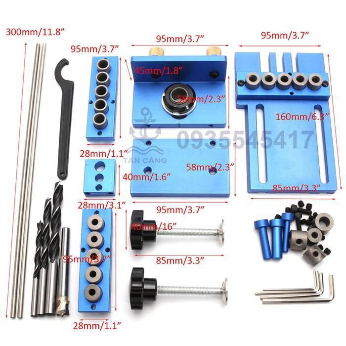 Bộ Cử Khoan Ốc Cam và Chốt Gỗ Cao Cấp