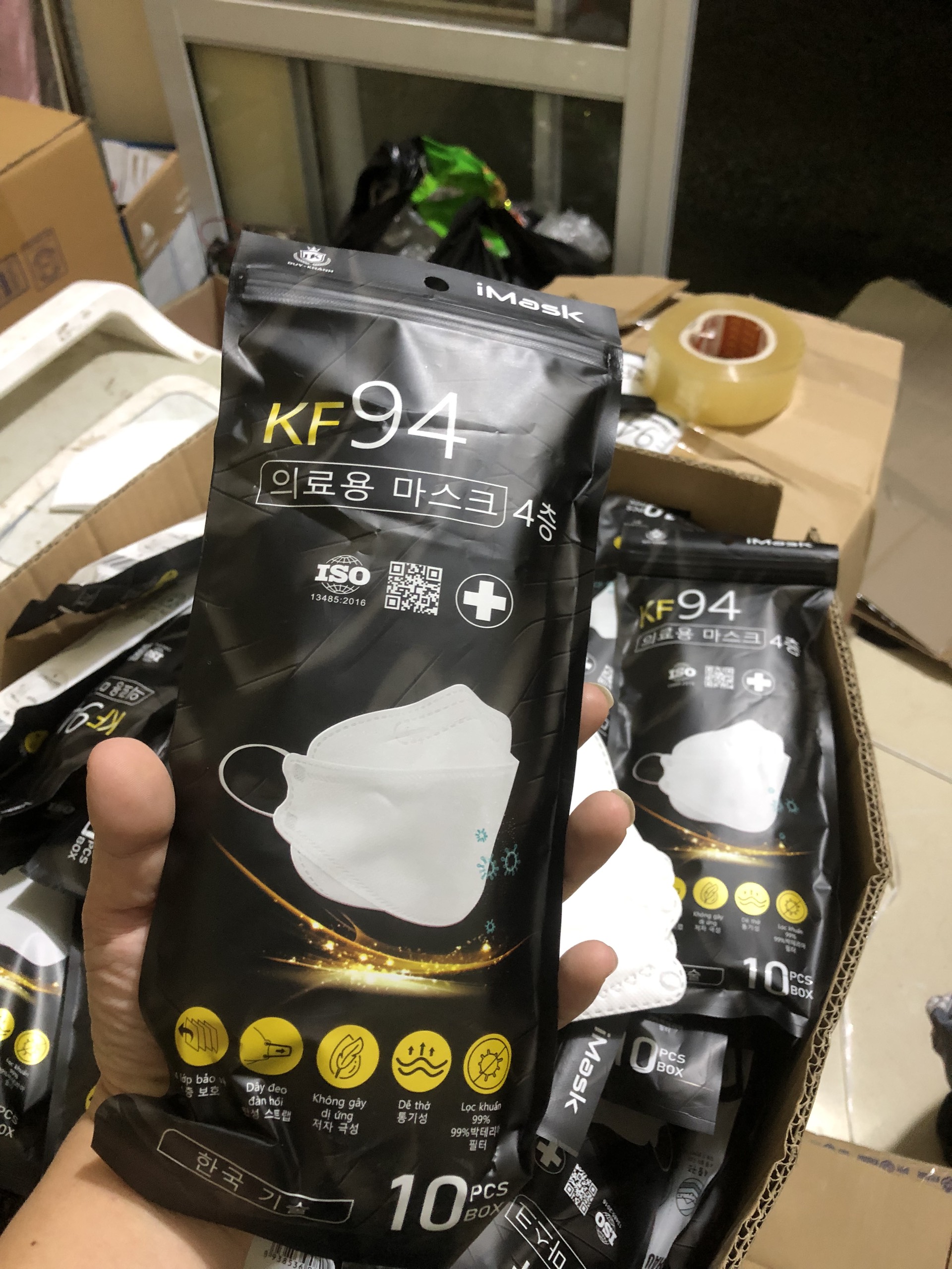Sỉ thùng khẩu trang Kf 94 tiêu chuẩn Hàn Quốc ,  !!!