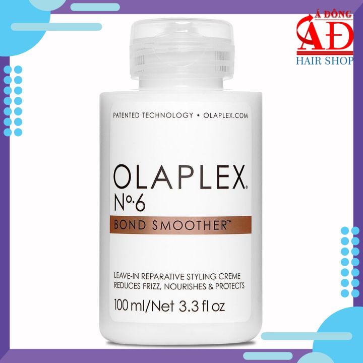 [+Mũ Trùm] KEM XẢ KHÔ OLAPLEX BOND SMOOTHER N°6 100ML USA