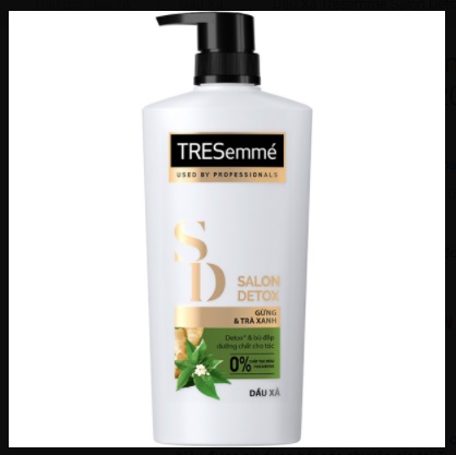Dầu xả TRESemme Salon Detox gừng và trà xanh 620g