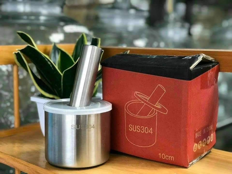 bộ cối chày inox 304