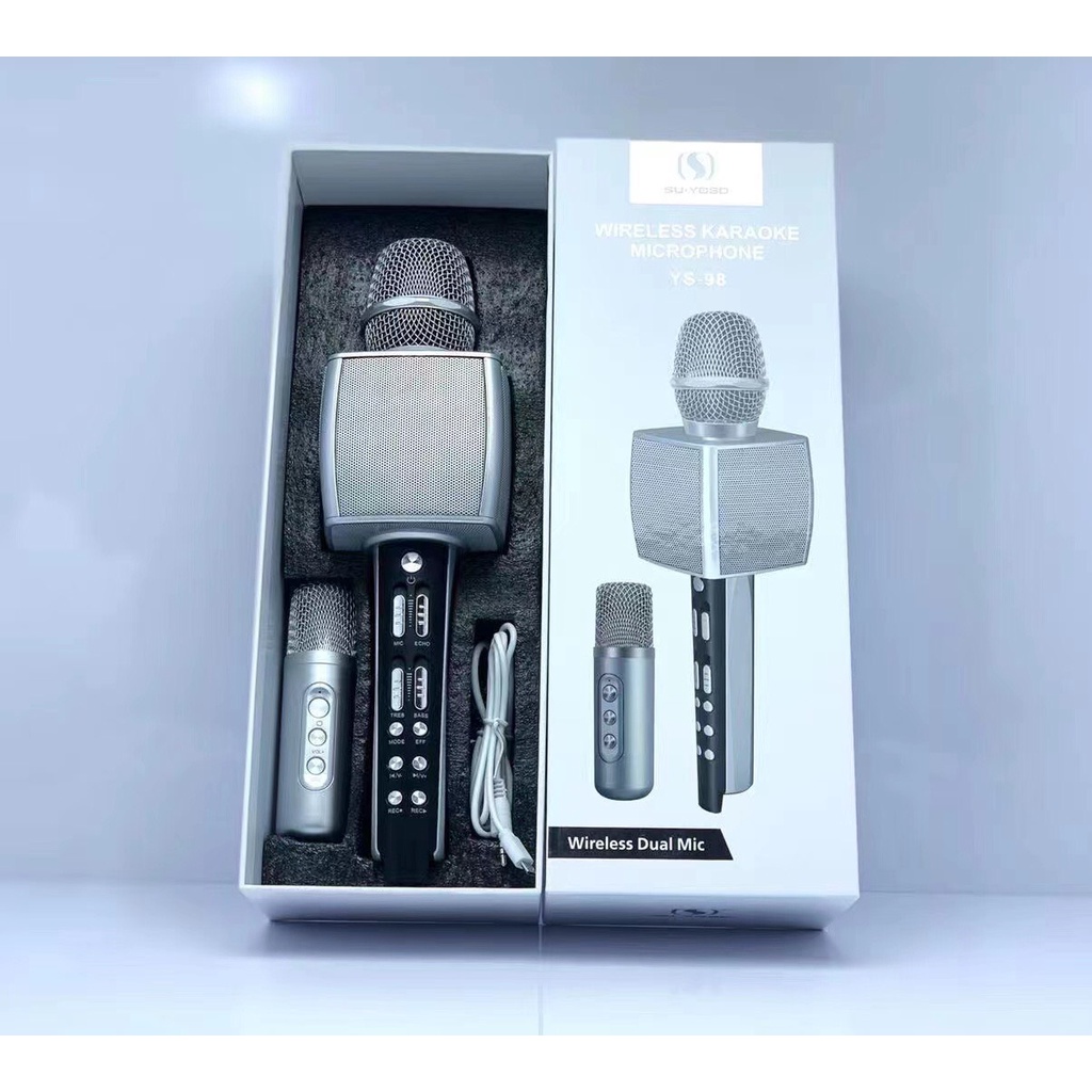 Micro Karaoke Bluetooth YS-98 Kèm 1 Micro Hát Song Ca