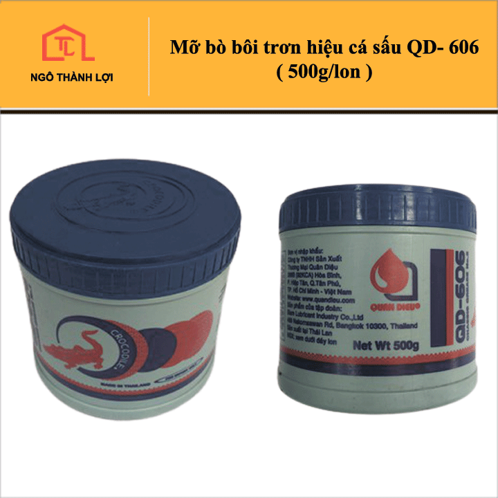 Mỡ Bò Bôi Trơn Hiệu Cá Sấu Thái QD-606 ( 500g/lon ) - Mỡ bò