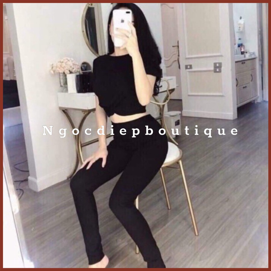 QUẦN LEGGING NỮ CẠP CAO 2 KHUY