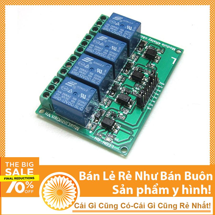 Module Relay 4 Kênh 12V-220V/10A