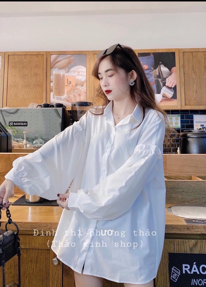 Áo sơ mi kiểu  dành cho nữ [ SM BỒNG ]