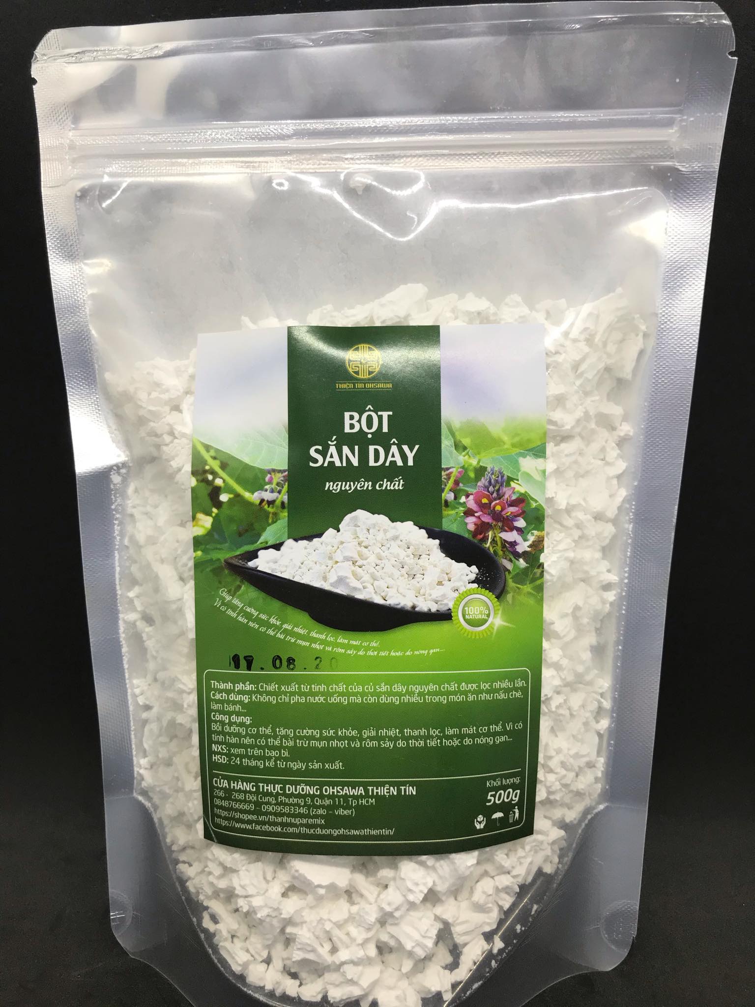 BỘT SẮN DÂY THỰC DƯỠNG NGUYÊN CHẤT 500G