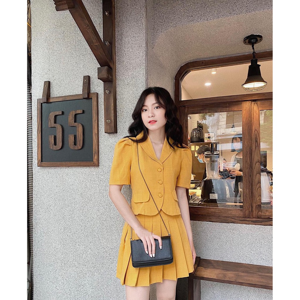 Rập set chân váy xếp ly và áo cổ sam - rập giấy mã 1051