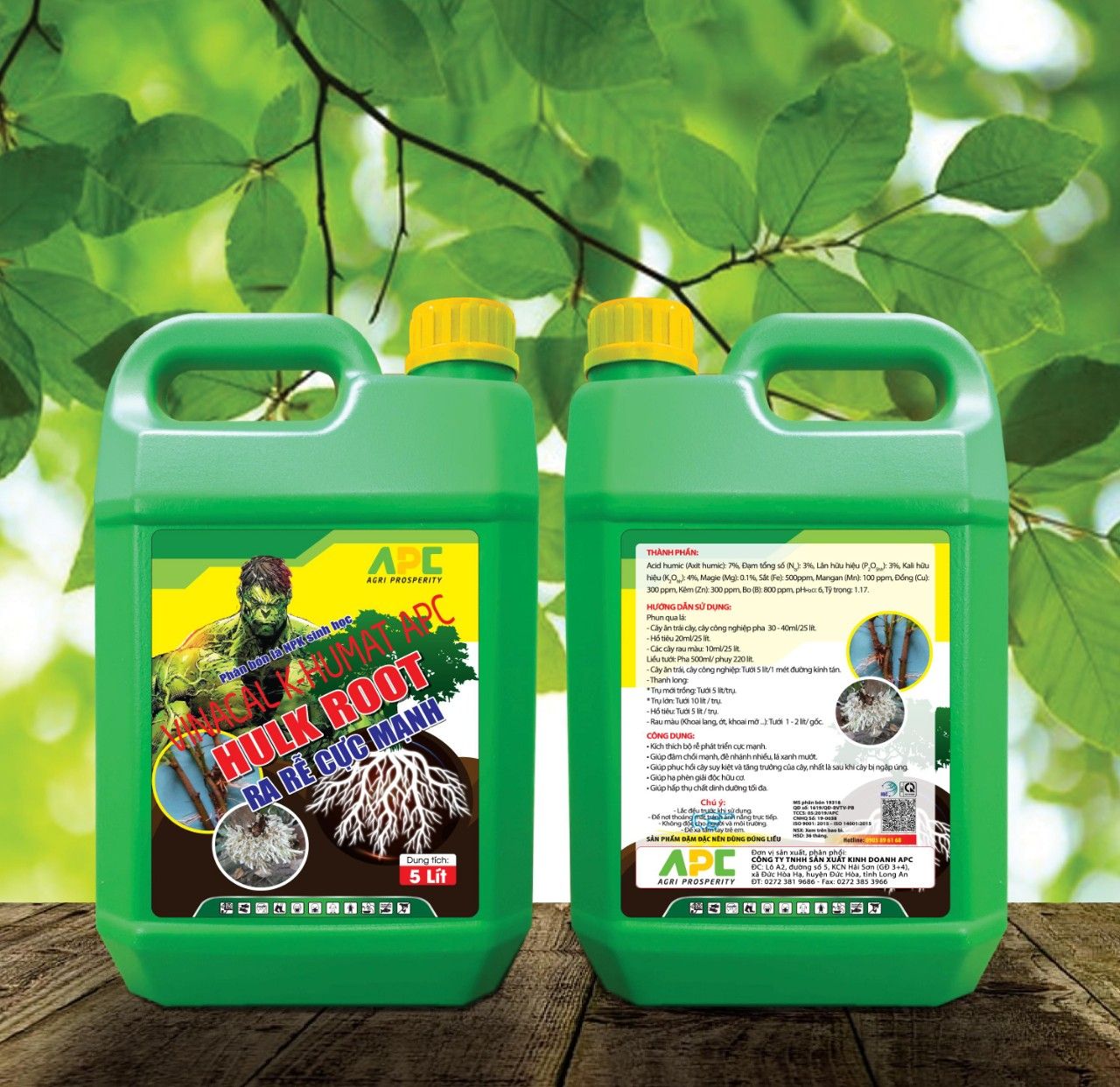 Phân bón sinh học kích thích ra rễ cực mạnh HULK ROOT 5 lít