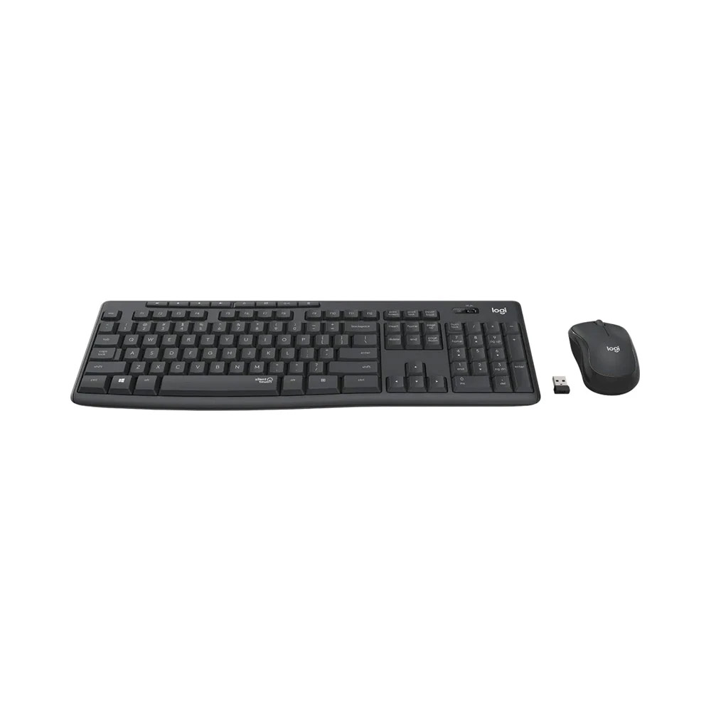 Bàn phím + Chuột không dây Logitech MK295 Silent (Đen) - Bảo hành 12 tháng